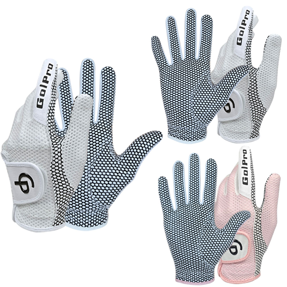 쏘쿨메쉬 실리콘 양손 여성용 파크/골프 장갑 혼합색상 3세트 27,000원