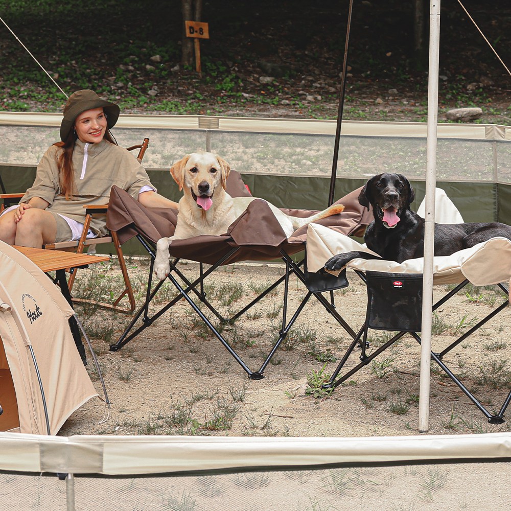 Hout 하웃 아웃도어 반려동물 강아지 캠핑 의자 해먹 도그코트, 베이지, 1개 89,000원