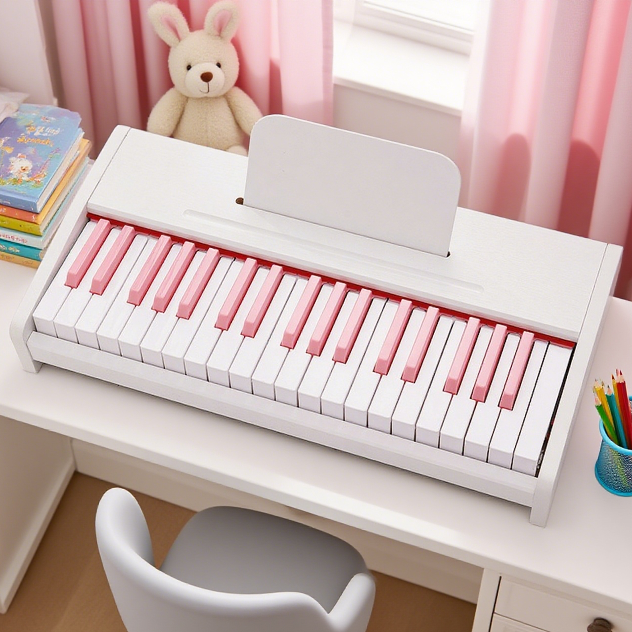 GAPINO 미니 피아노 37키 디지털 피아노 볼륨 조절 가능 소형 음악 교육용 장난감 초보용 81,000원