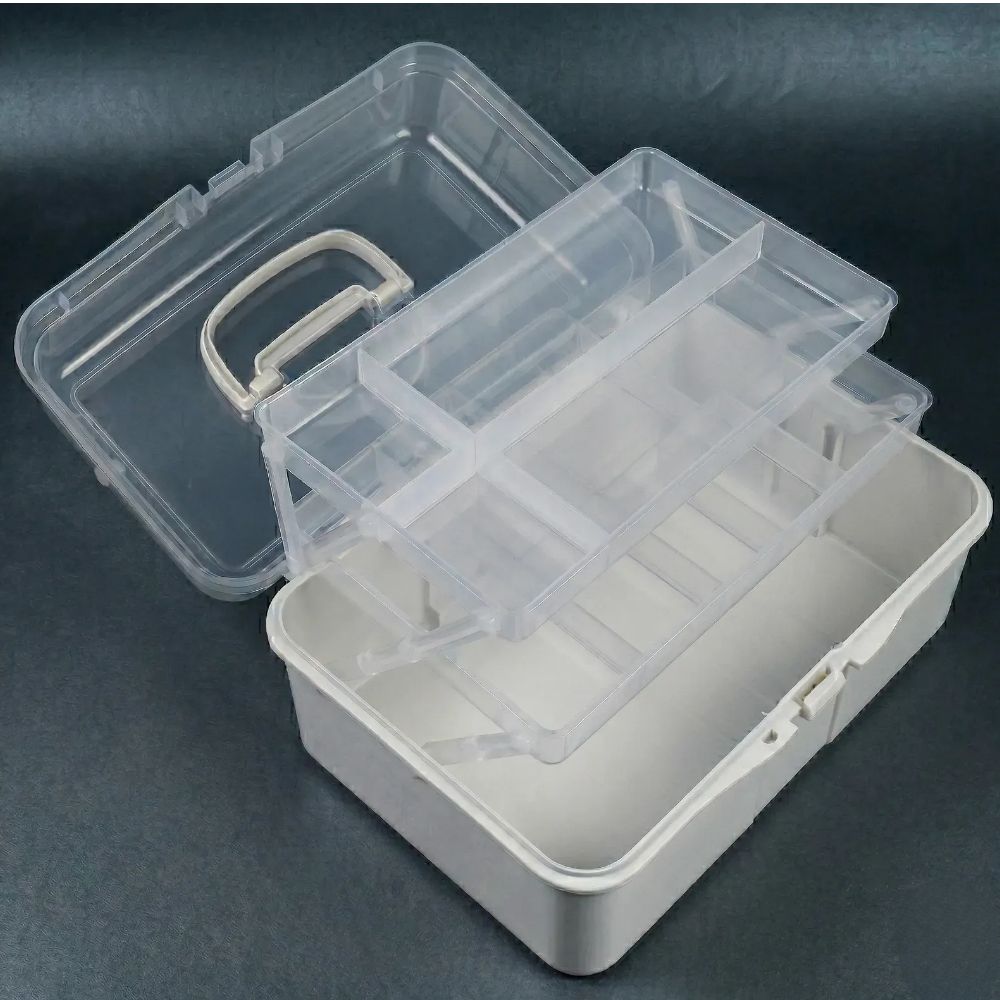 올이뉴어 아트키트 3단 미술도구 정리함 화이트 9,900원