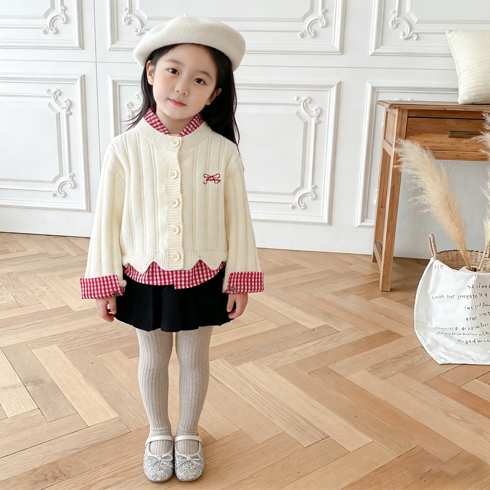 투에그 여아용 니트 가디건 스커트 상하세트 36,000원