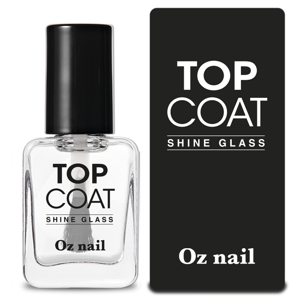 오즈네일 샤인 글라스 고광택 탑코트, 8ml, 투명, 1개 5,900원