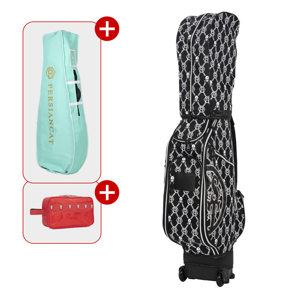 페르시안캣 헥사곤 서클 휠 골프 캐디백 025 블랙 620,000원