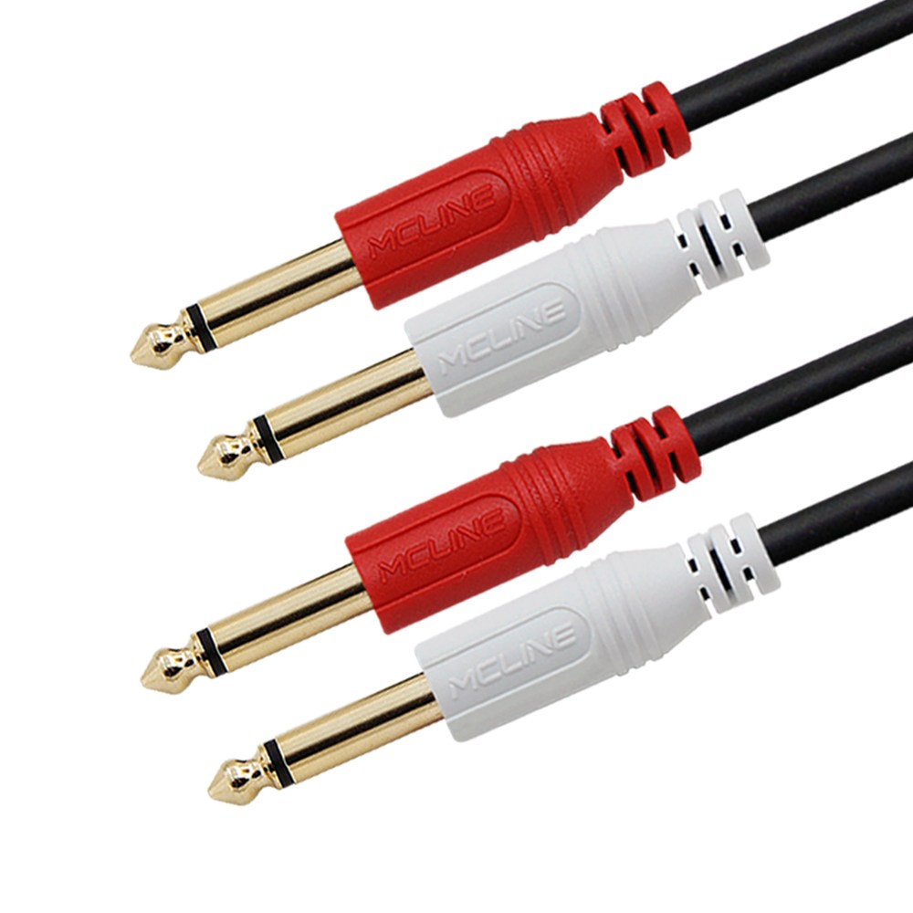 맥라인 2 모노 6.3 (5.5) - 2모노 TS 2선 케이블 키보드 반주기 신디 앰프 믹서 스피커 오디오 연결선 McLine MC-PA09 14,990원