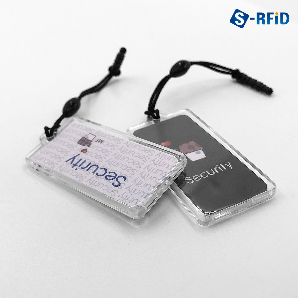 RFID 태그 RF 터치키 보조키 출입키 도어락키 MF UID 복사 아크릴 고리형 태그, MF UID복사 아크릴 태그(No.106T), 1개, 현재가 2,600원