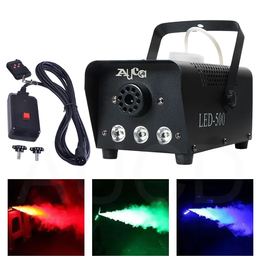 2n1 무선 / 선 제어 리모컨 500W RGB LED 램프 연기 발생기 무대 디스코 파티 공연 효과 안개기 40,690원