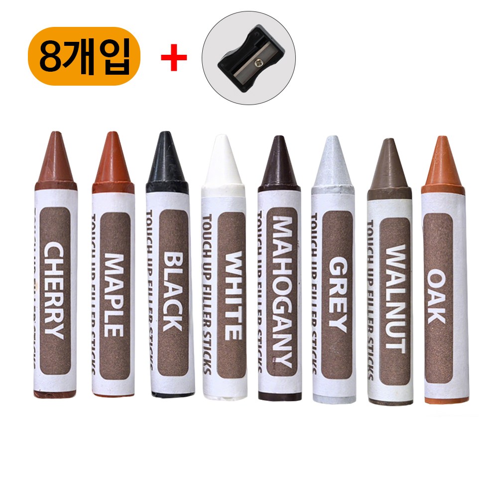 목재 가구 흠집 보수용 펜 마루 보수 크레용, 8개 8,900원