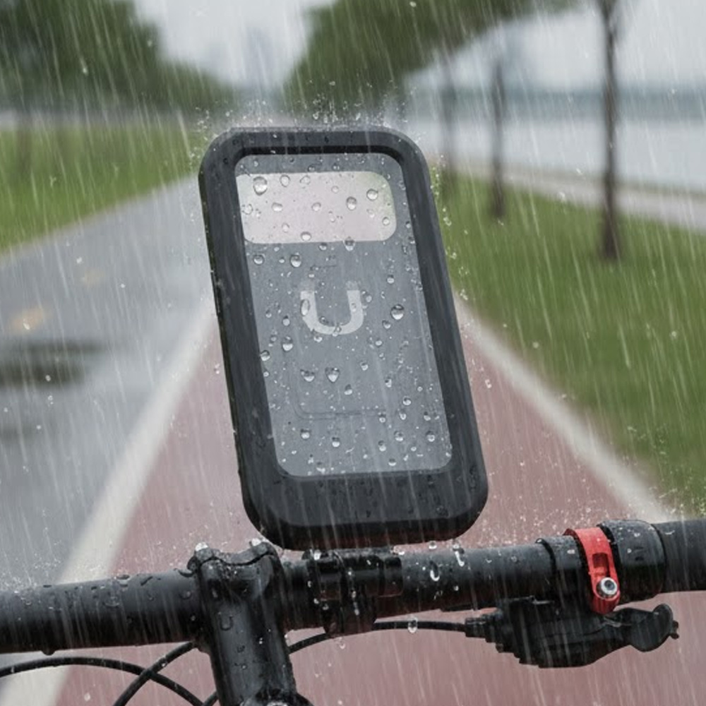 디그램 자전거 악세사리 핸드폰 방수 거치대, 블랙, 1개 6,500원