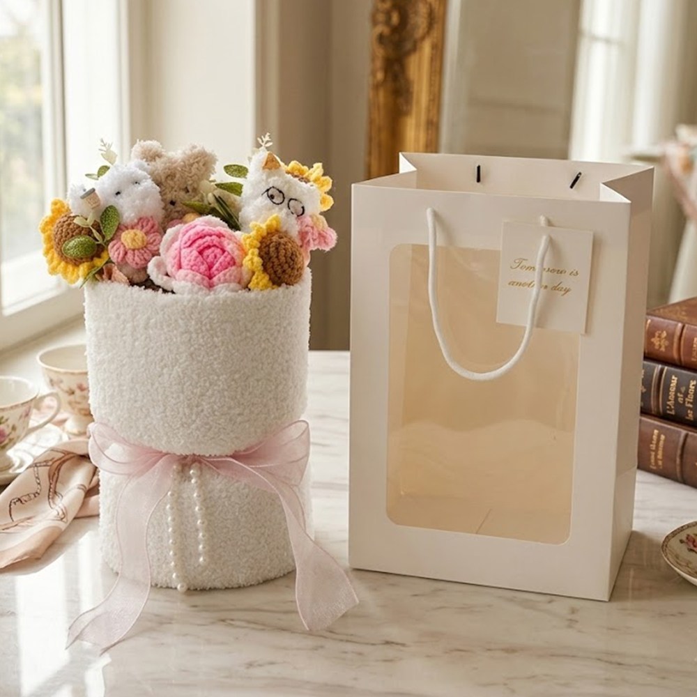 아크디 졸업식 입학식 학예회 인형 꽃다발, 1개, 핑크 19,100원