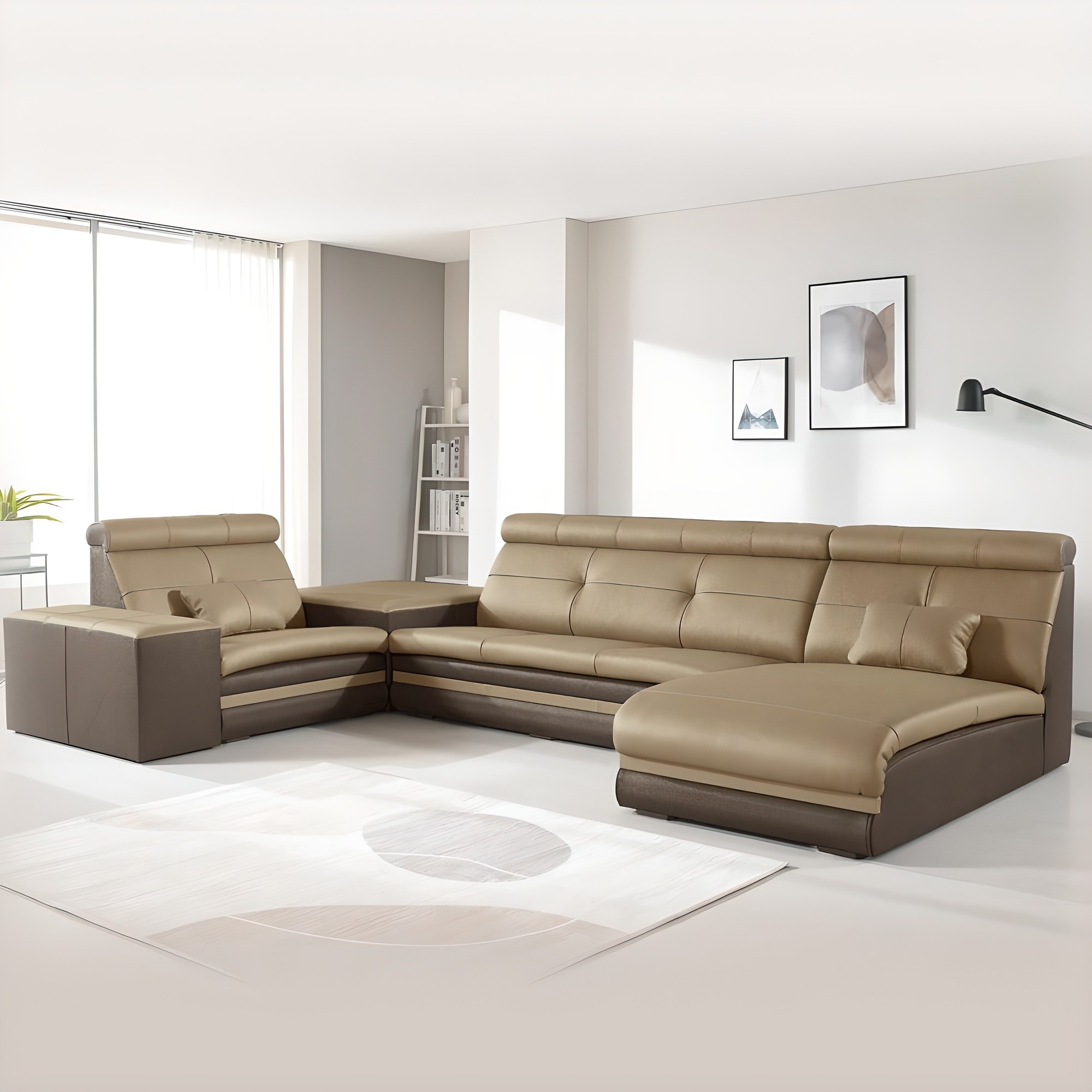 꼬마나무100%국내제작 소가죽소파5,6인용 쇼파20년이상장인, 브라운 1,569,000원