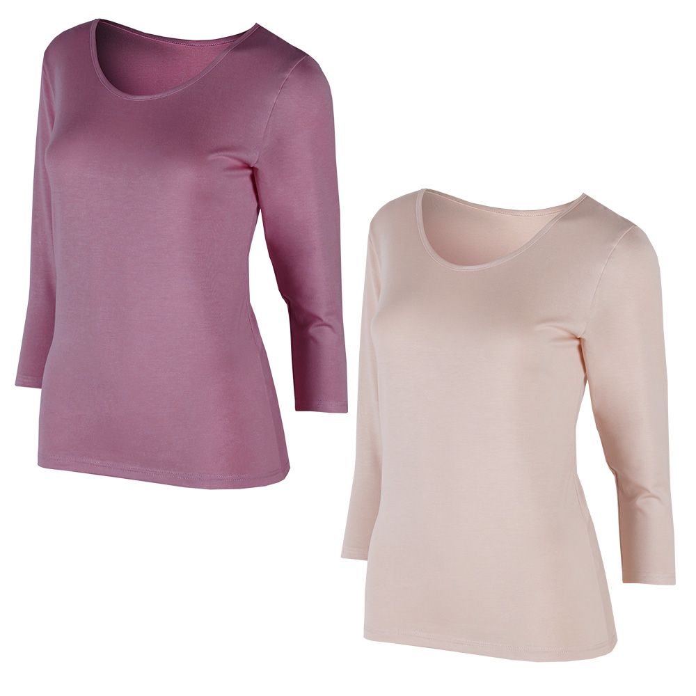 예스플러스_국내산 자연섬유 간절기 여자 상의내의 2P/피부에 부드러움/빅사이즈 추가 25,550원