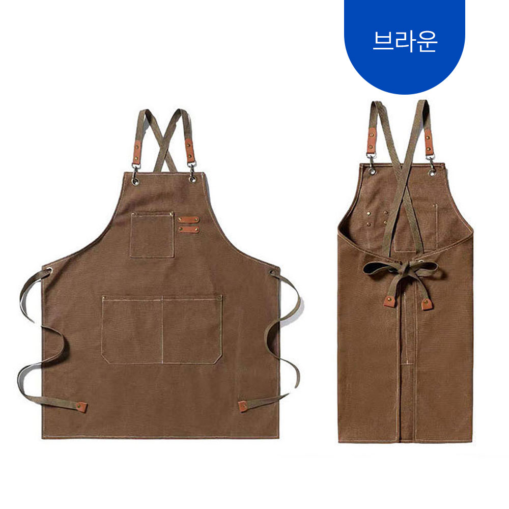 대영 캔버스 바리스타 공방 미술 네일 카페 방수 앞치마, 1개 5,700원
