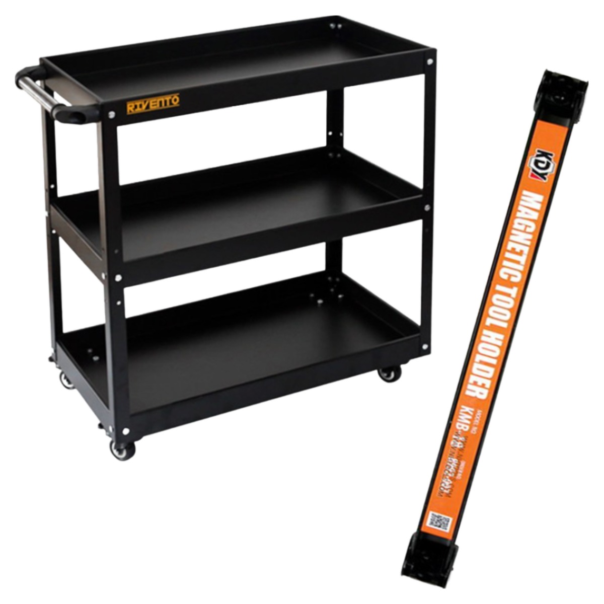 리벤토 3단 이동식 공구함+마그네틱바 KMB-18 자석바 MTB-720S 다이 부품 걸이 보관함 정리 부속 작업대, 1개 58,000원