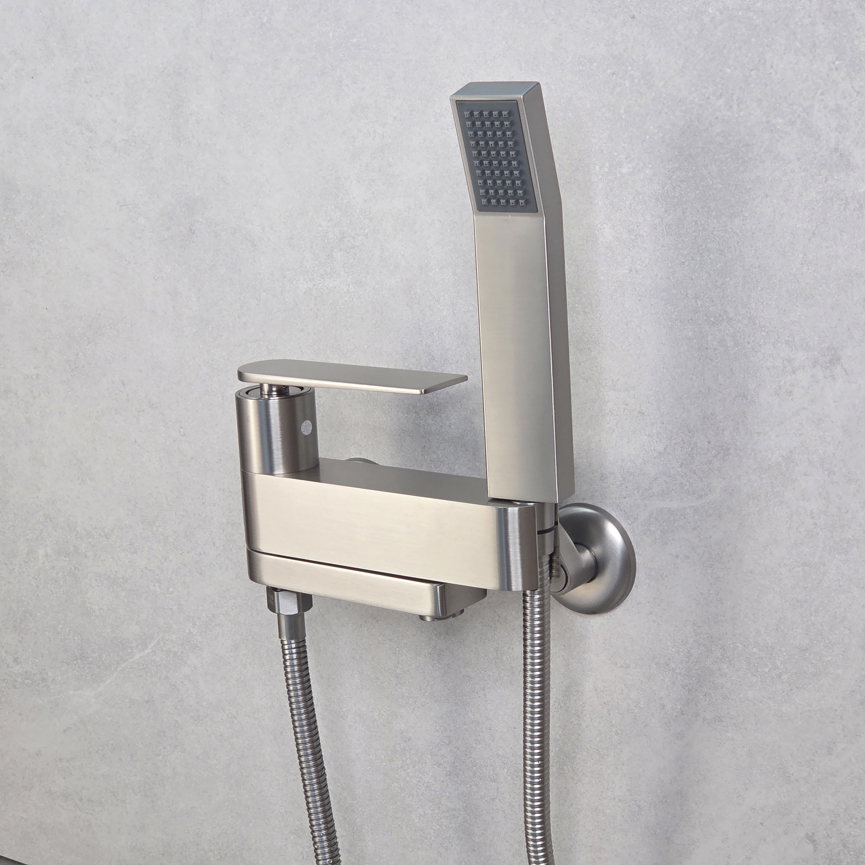 샤워기수전 스텐무광 사각고급 욕조 욕실 화장실 샤워기수전 수도꼭지 2005, 1개 125,000원