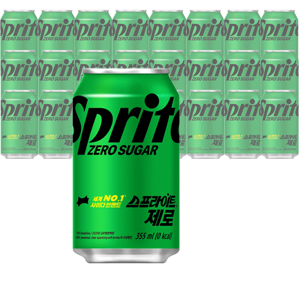 스프라이트 제로 355ml X 24개(업소용) / 사이다 제로슈거 18,400원