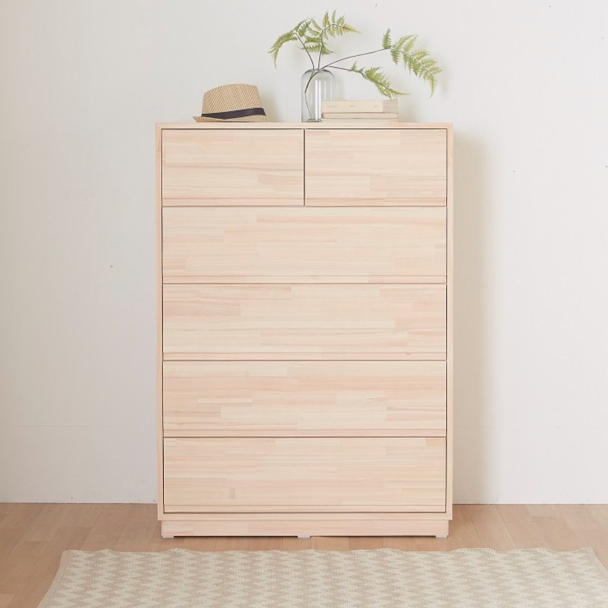바르숲 보드레 5단 서랍장 편백나무 원목 서랍장 안방 침실가구 거실서랍장 900 970,000원