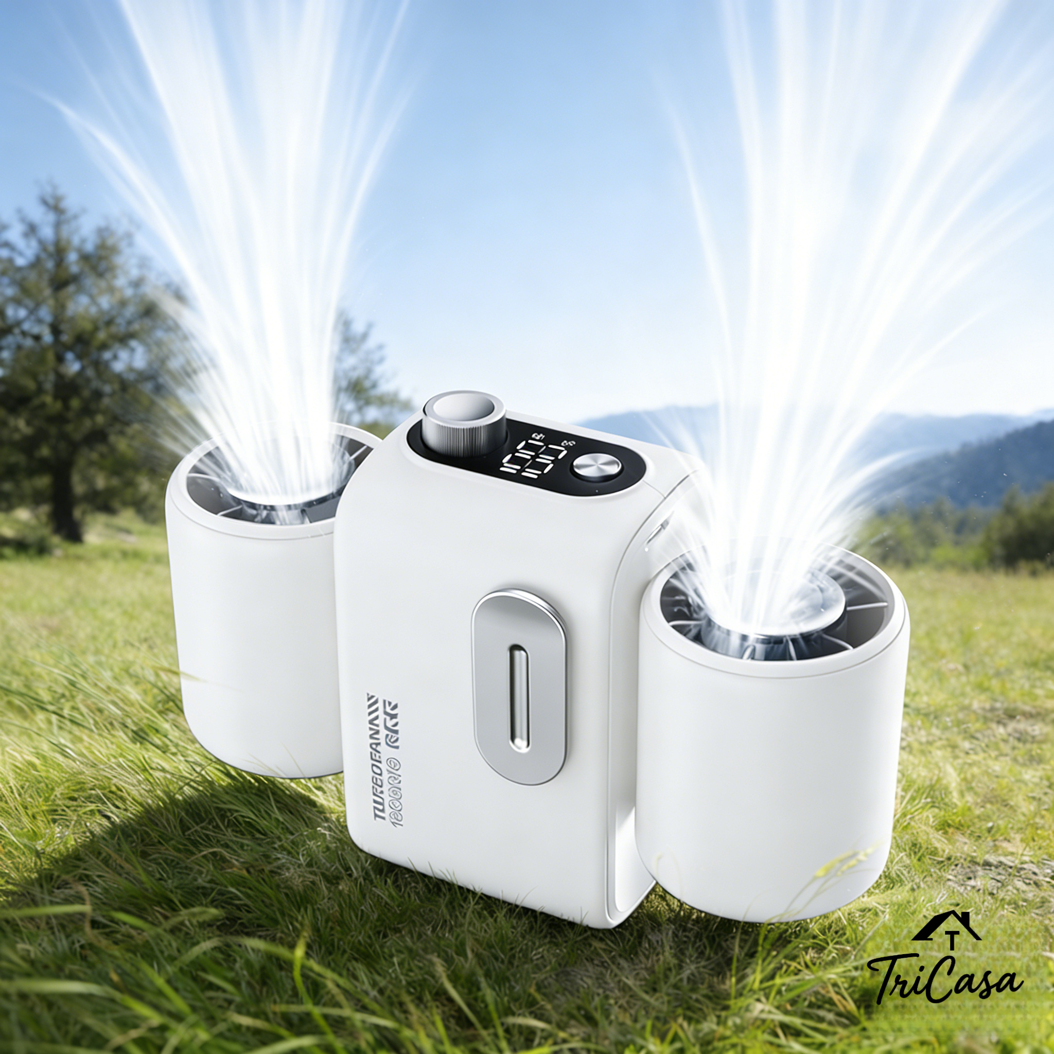 다기능 무선 LED 허리선풍기 휴대용 작업 아웃도어 급속냉각 선풍기 강력바람 허리 선풍기, 화이트, TRI-265 48,900원