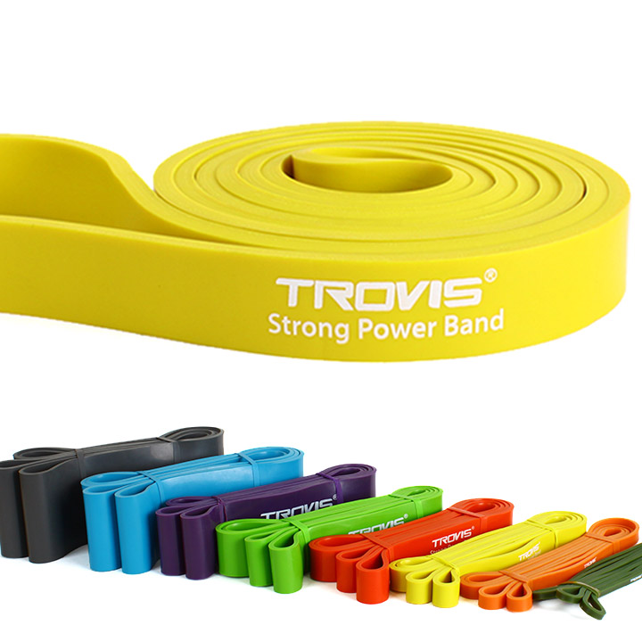 코어 풀업 밴드 3단계 엘로우 파워 턱걸이 운동 고무 헬스 탄력 라텍스 튜빙 9,500원
