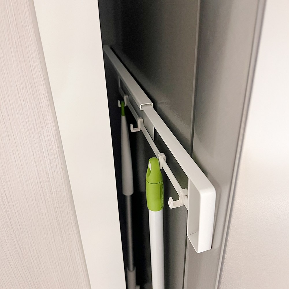 비바베이직 냉장고 세탁기 사이드 틈새 슬라이드 행거 자석 선반, 화이트, 1개 17,400원