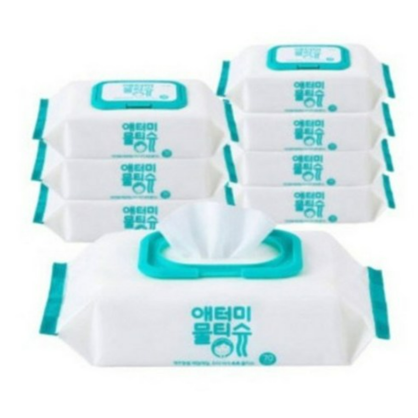 애터미 물티슈 70매 8팩, 8개, 70매입, 65g 22,000원