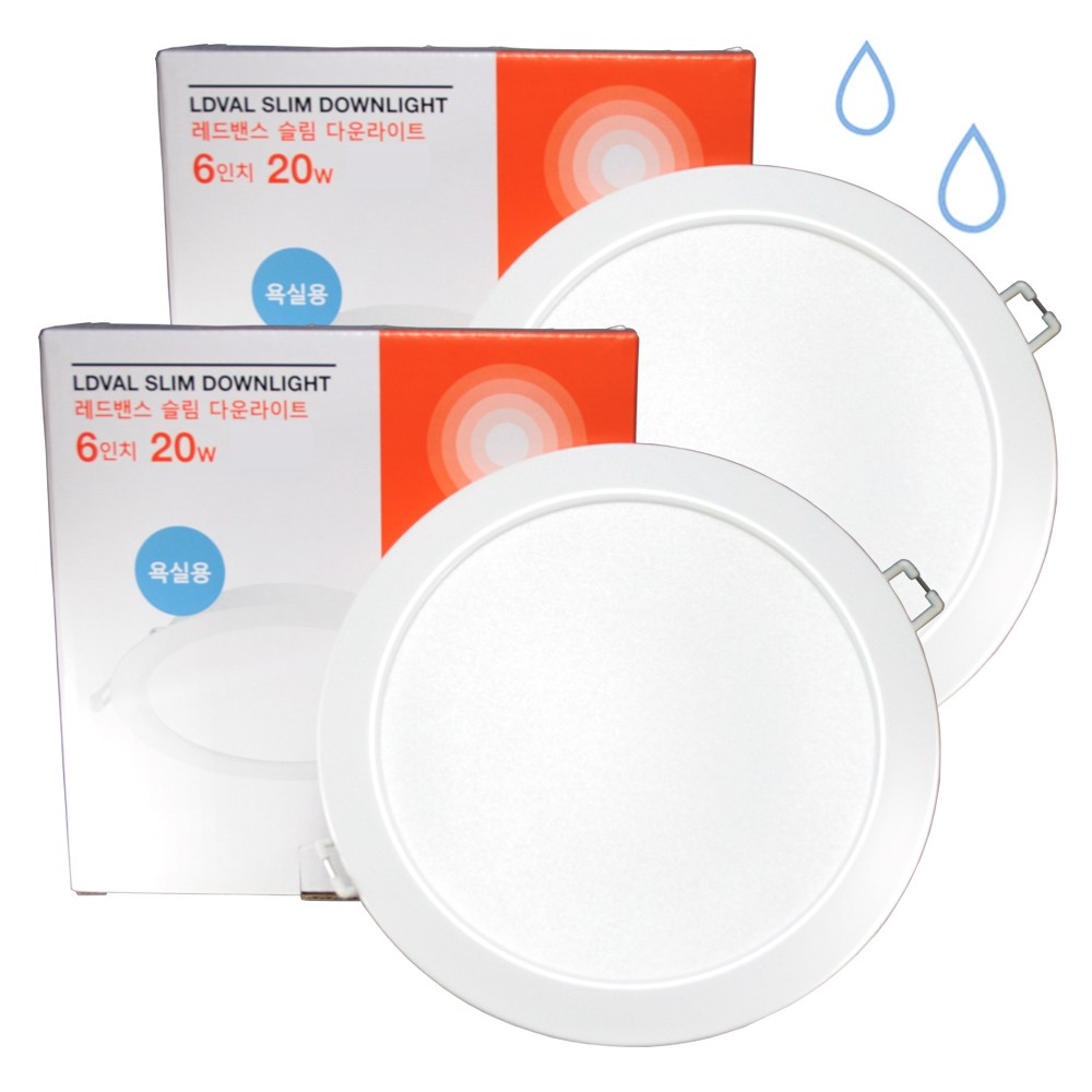 오스람 레드밴스 욕실 LED 다운라이트 6인치 20W 방습 화장실 * 2ea 15,110원
