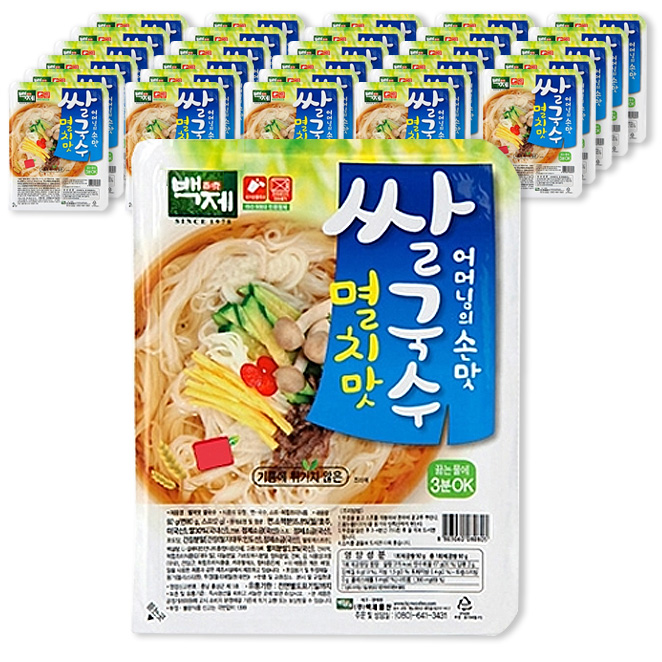 백제 즉석쌀국수, 92g, 30개 31,360원