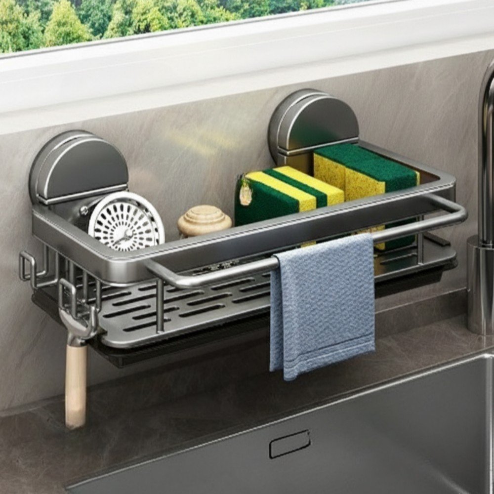 마이오디너리 흡착 무타공 수세미 거치대 물빠짐 15,300원