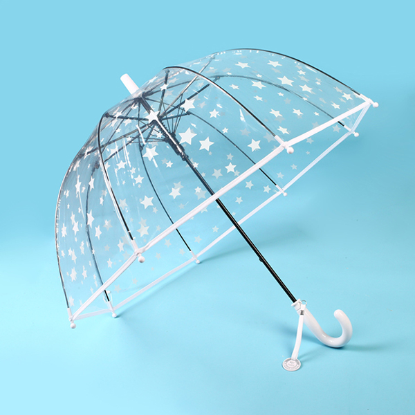 당일출고 FOOI 반짝반짝 귀여운 어린이 투명 돔형 별우산 자동어린이우산 빠른배송 8,770원