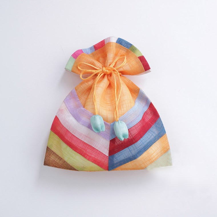 봉봉러브 모시 색동 사선 복주머니 94, 10개, 랜덤발송 27,000원