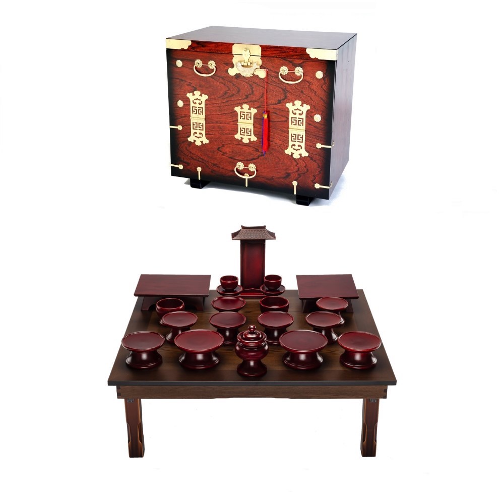 남원 문화재 물푸레 간편실속 제기 20p + 남원 앞닫이 제기 보관함 375,000원