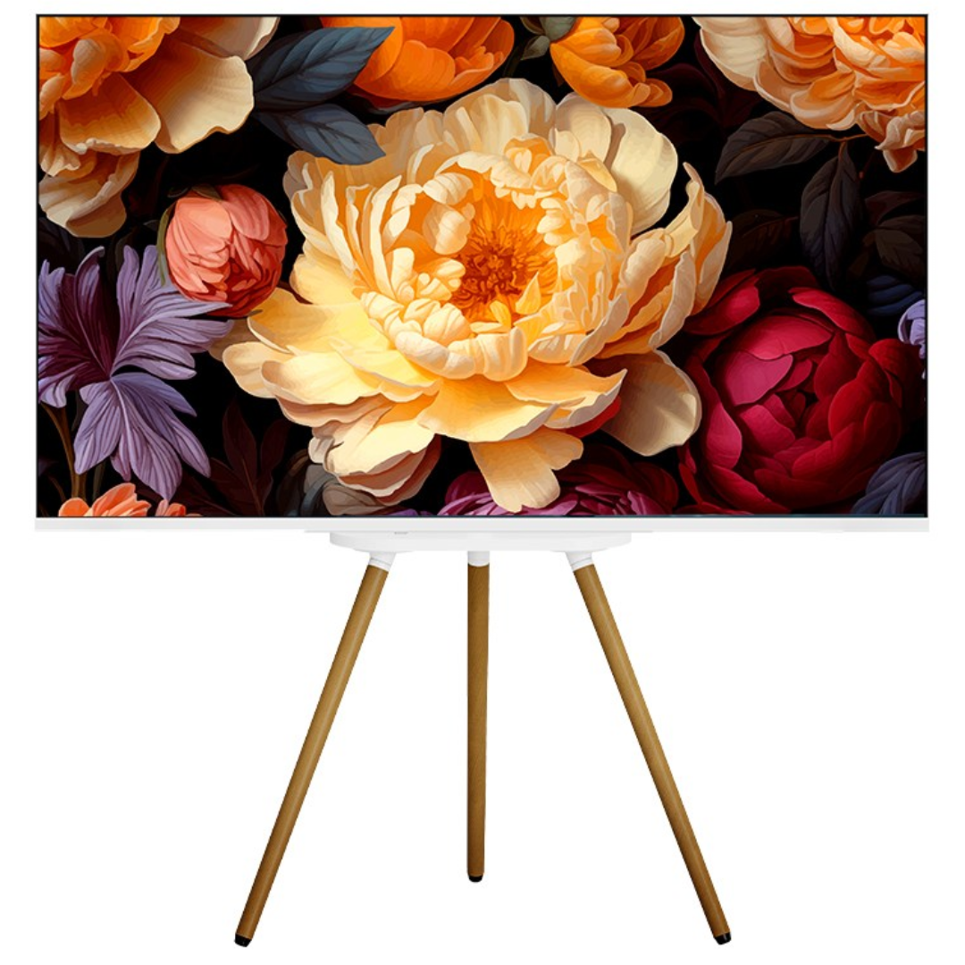 이젤큐빅스 화이트에디션 43인치 FHD TV 구글 스마트 이젤 tv 거치대 이젤형 인테리어 스탠드티비 429,000원