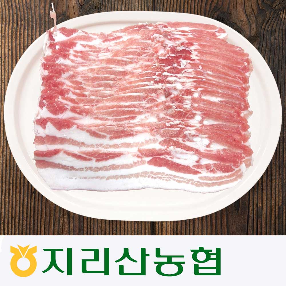 [지리산농협] 지리산 흑돼지 대패오겹살 1kg 약 4인분, 1개 52,500원
