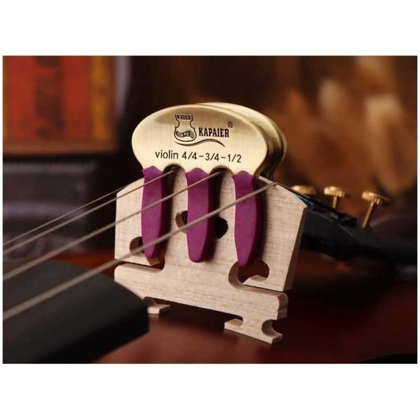 KPE 카파이어 바이올린 메탈 고무 3구 약음기 집게형 No.280, 1개, 골드단일 24,000원