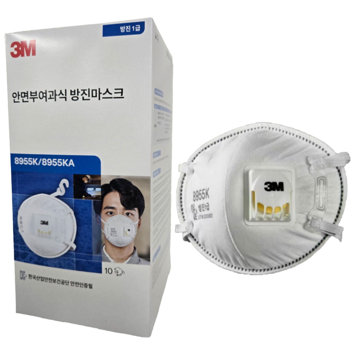 쓰리엠 안면부여과식 1급 방진마스크, 10개, 단일색상 20,700원