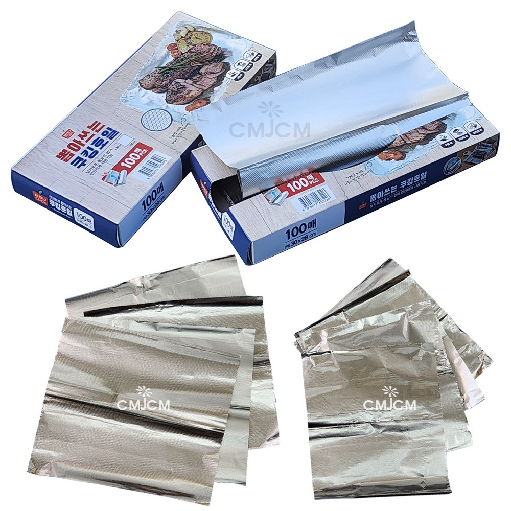 씨엠월드 안전하게 뽑아쓰는 쿠깅호일 100매-덜 달라붙는엠보싱처리, 1세트, 230mm 5,500원