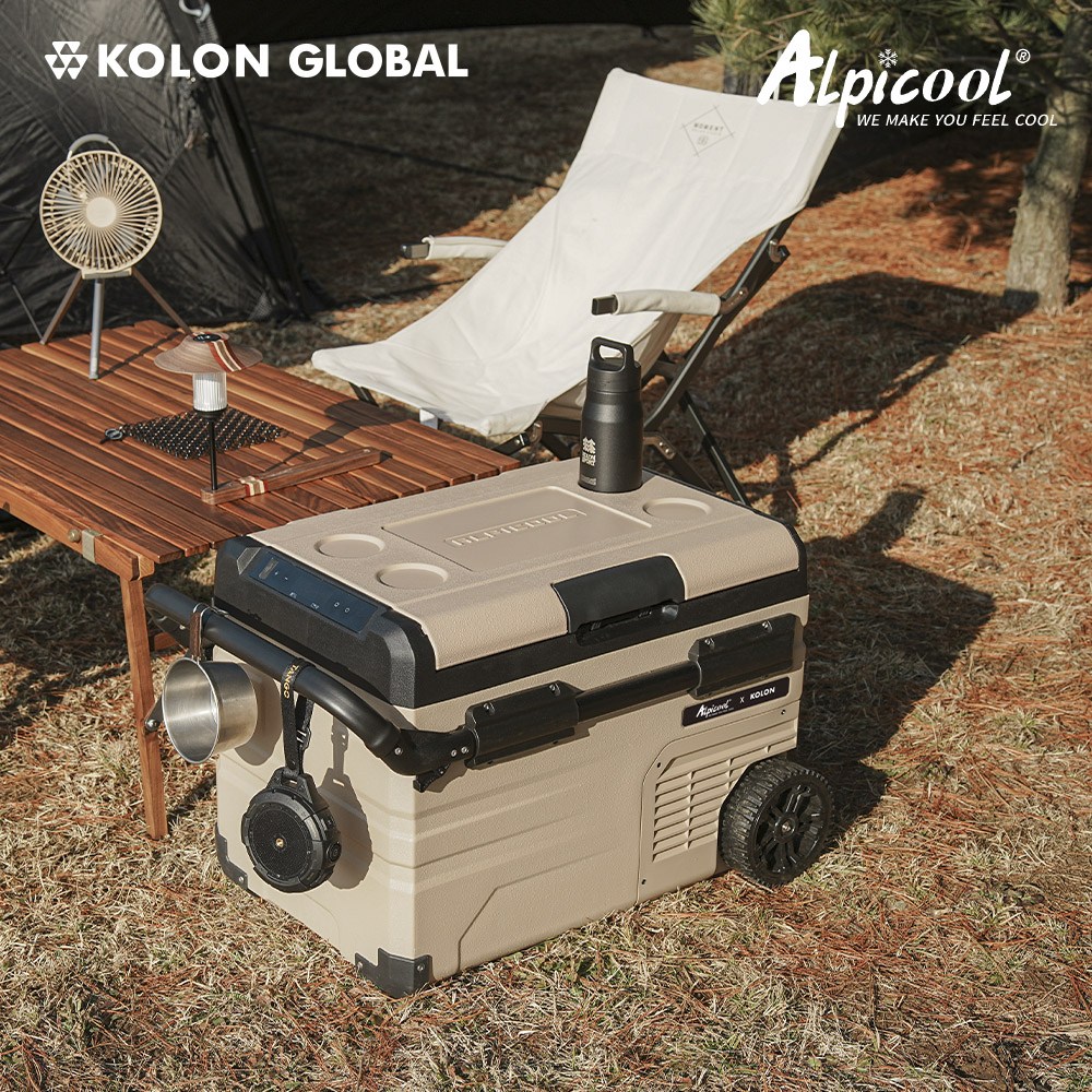코오롱 공식판매 알피쿨 X시리즈 정품 캠핑 차량용 냉장고 블루투스 이동식 낚시 화물, 37L / X35, 샌드베이지 339,000원