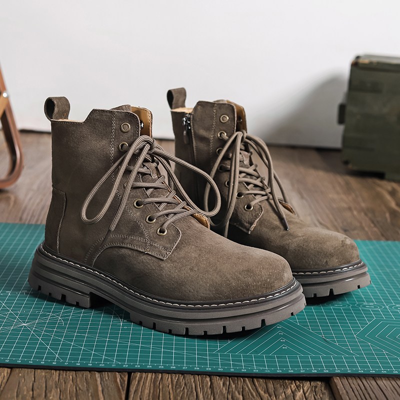 hululu 남성 워커  캐주얼 빈티지 하이탑 통굽 부츠 23817 56,800원