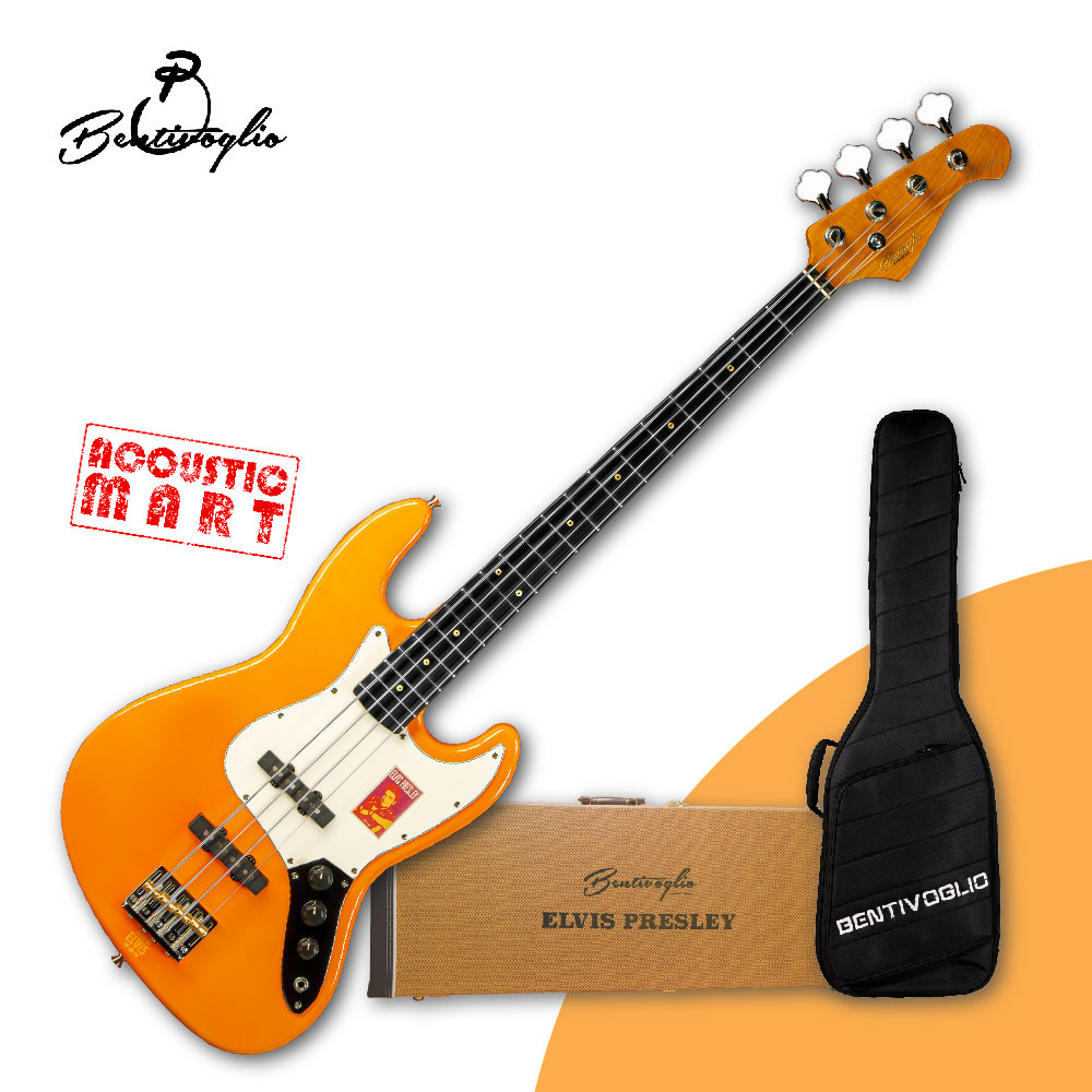 벤티볼리오 엘비스프레슬리 베이스기타 EJ3W CO 코랄오렌지 플러스에디션,하케+긱백, 1개 633,000원
