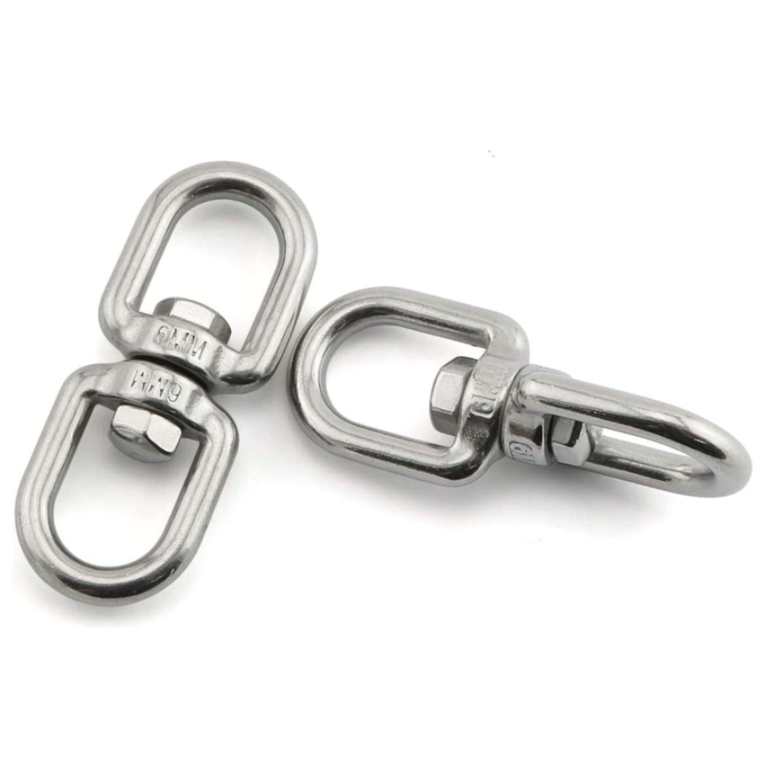 리우툴 스텐 스냅후크 개고리 슈벨 회전 연결고리 요리도리 도래 사슬 로프 꼬임 엉킴 방지 개이동 목줄, 현재가 3,580원