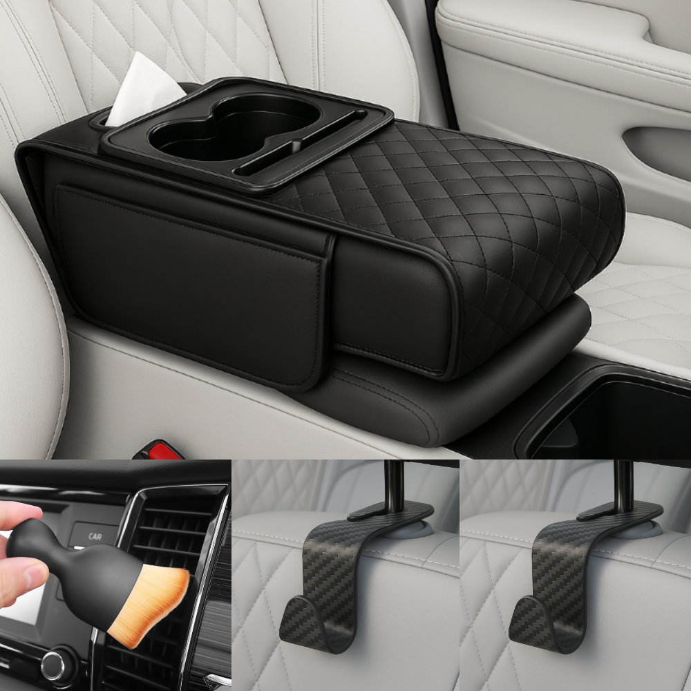 아이셀로 차량용 콘솔 박스 쿠션 수납함 컵홀더 9,500원