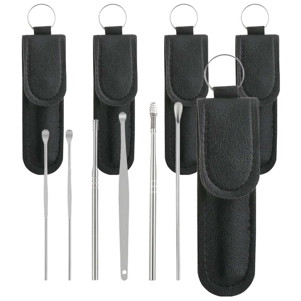 여니팩토리 심플 귀이개 6종 세트 블랙 9,500원