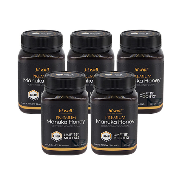 하이웰 프리미엄 마누카 허니 UMF15+ 500g(MGO512)X5, 5개, 500g 513,980원