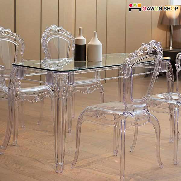 [무료배송] GAWON 프린세스 고스트 스퀘어 테이블/유리식탁 359,800원