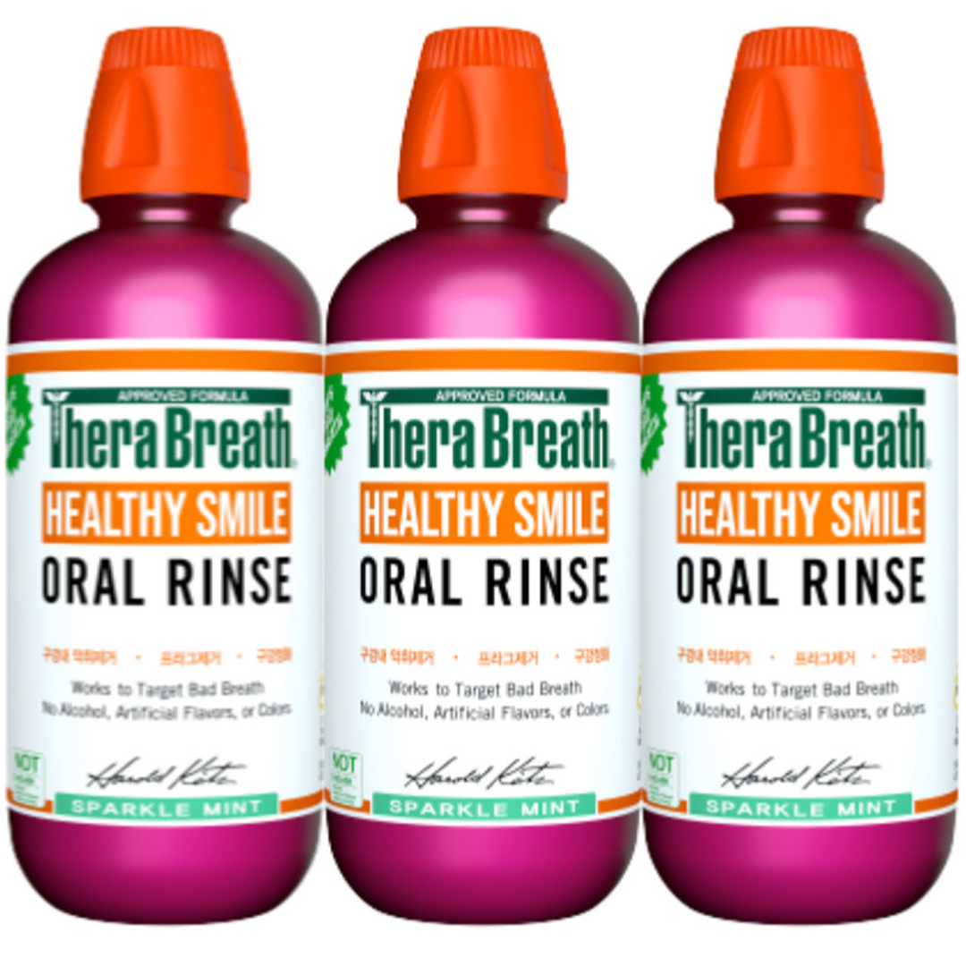 테라브레스 헬시스마일 오랄린스 구강청결제 스파클민트향, 473ml, 3개 38,470원