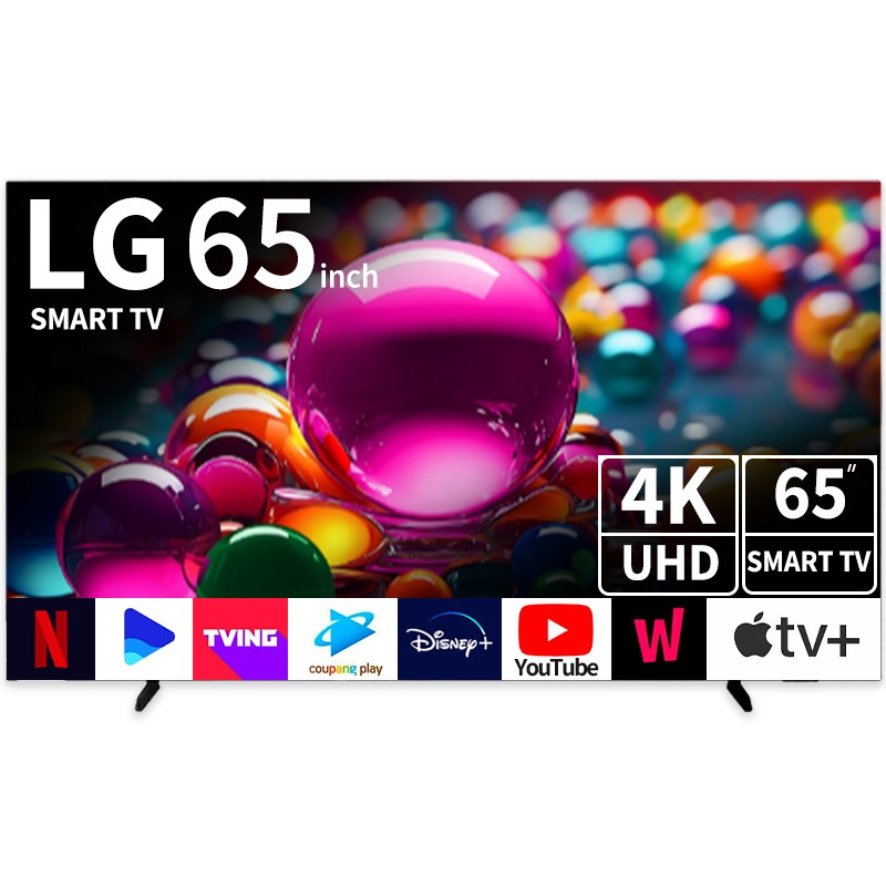 LG 65인치 TV 4K UHD LED 울트라HD 스마트 TV, 방문설치, 스탠드형, 스마트TV, 65인치 779,000원