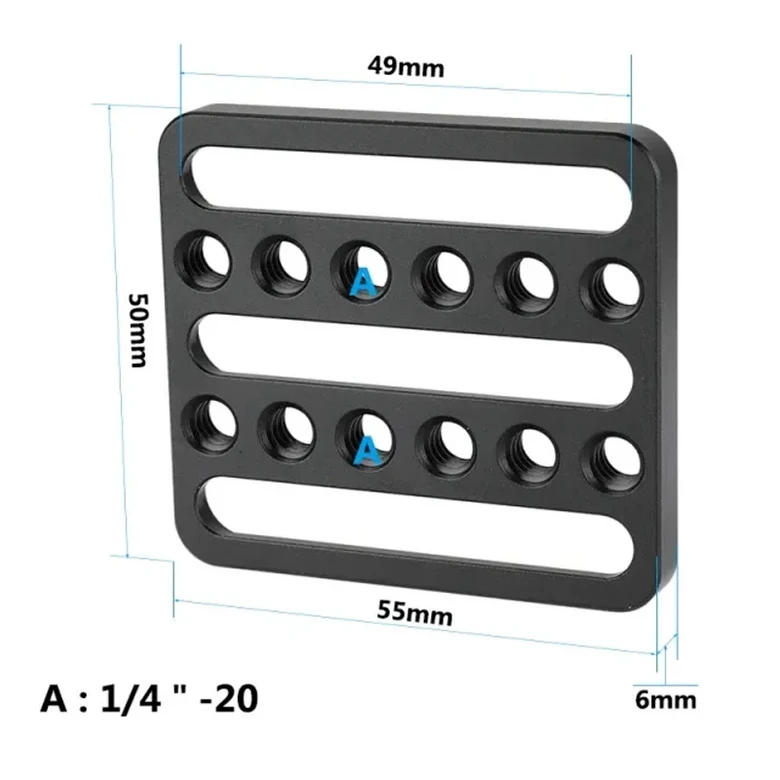 CAMVATE 범용 치즈 플레이트 카메라 장착 플레이트 DSLR 카메라 케이지 DIY 구성용 1/4 "-20 장착 포인트 16,400원