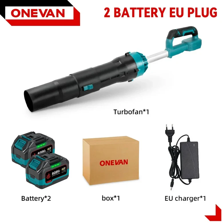 8000W 브러시리스 전기 터보 송풍기 제트 팬 400M/S 300000RPM Makita 18V 배터리 핀용 강력한 잎 먼지 부 196,400원