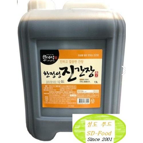 한정성 진간장 13L, 한정성 국간장 13L  (하루 배송 99%) 18,010원