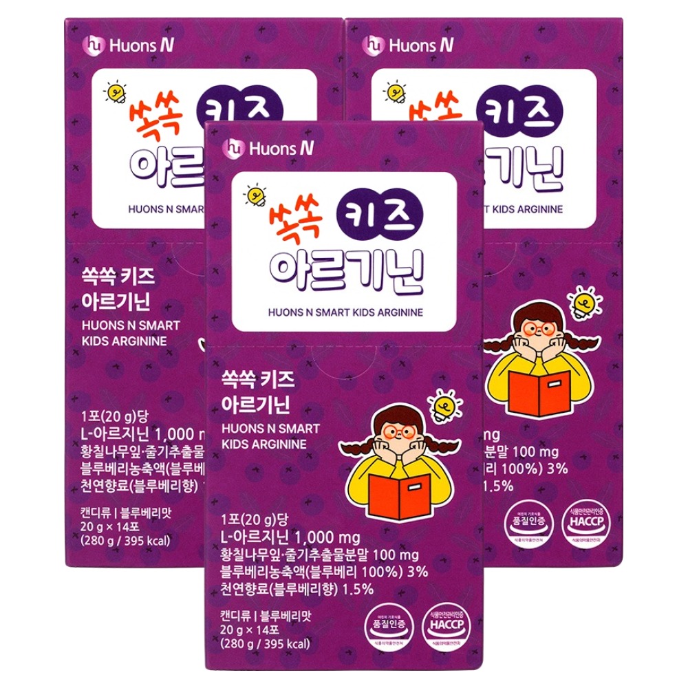 휴온스 쏙쏙 키즈 아르기닌 14p, 280g, 3개 32,850원