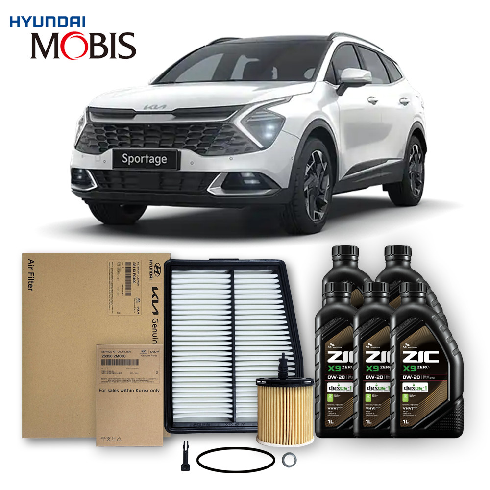 디올뉴 스포티지 NQ5 하이브리드 1.6 터보(21년식 이후) 순정필터+지크합성유 5L, 1개 138,260원